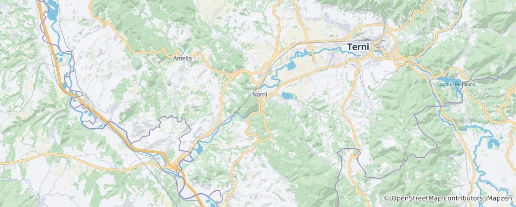 Mappa di Narni