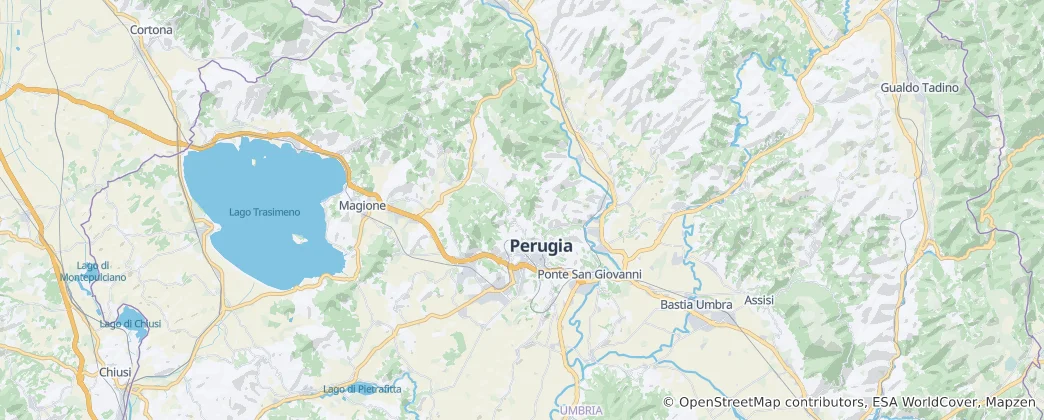 Karte von Perugia
