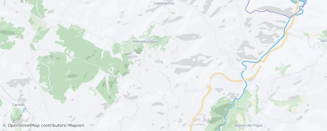 Pietrabbondante — Map