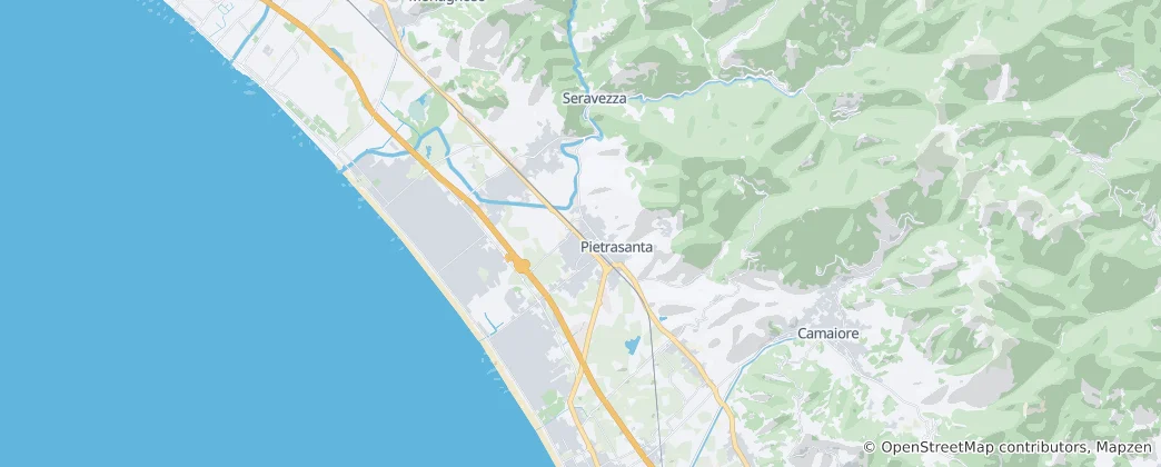 피에트라산타 지도