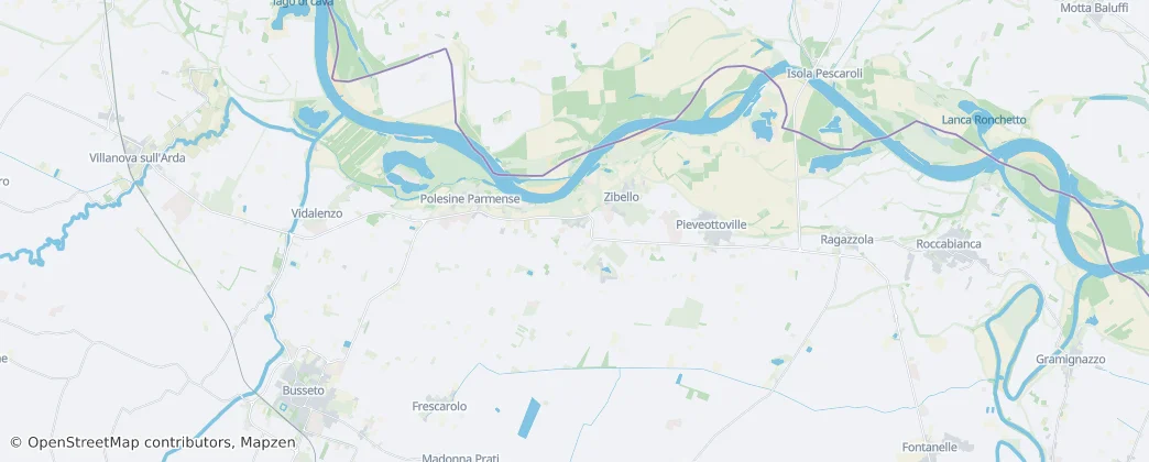 Polesine Zibello — Map