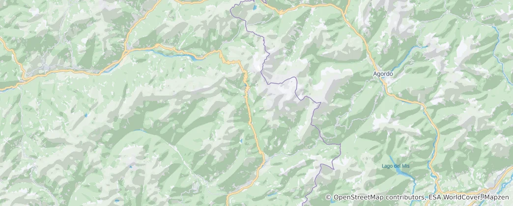 Map of Primiero San Martino di Castrozza