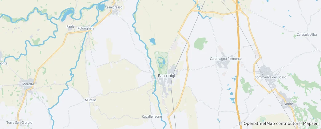 Mapa Racconigi