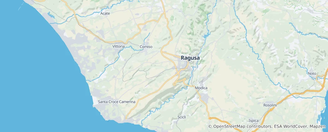 Map of Ragusa