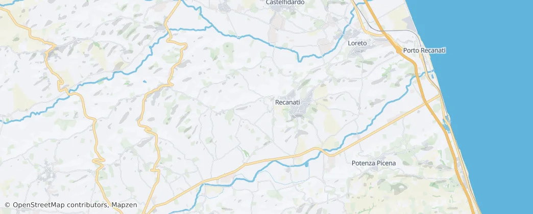 Mapa de Recanati