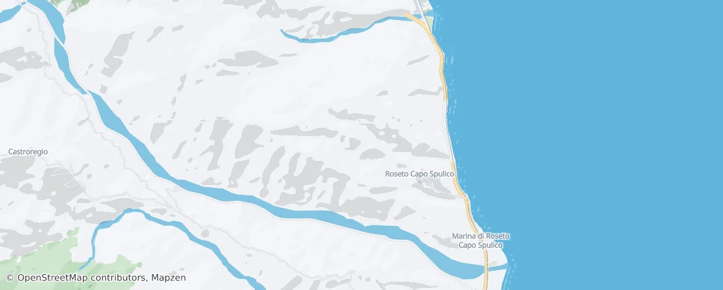 Térkép: Roseto Capo Spulico