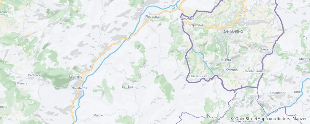 Mappa di San Leo