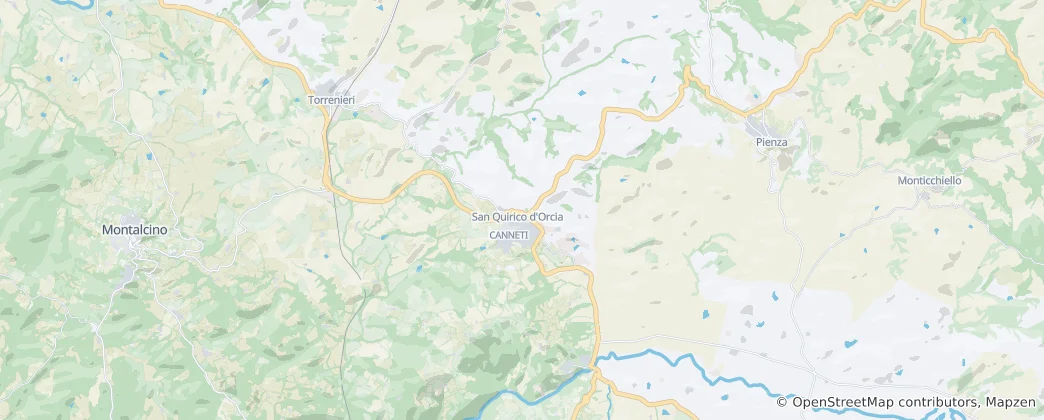 Mapa San Quirico d'Orcia