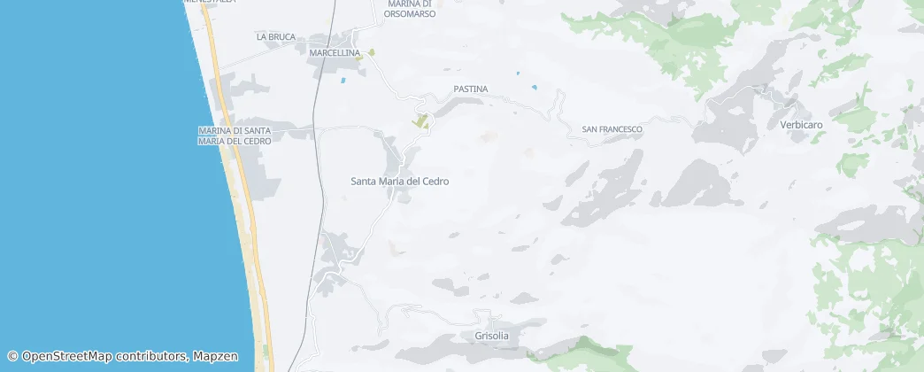 Mapa Santa Maria del Cedro