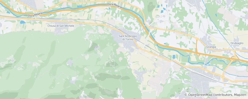Map of Sant'Ambrogio di Torino