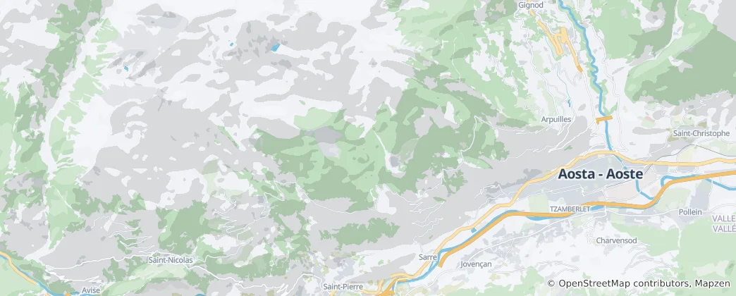 Mappa di Sarre