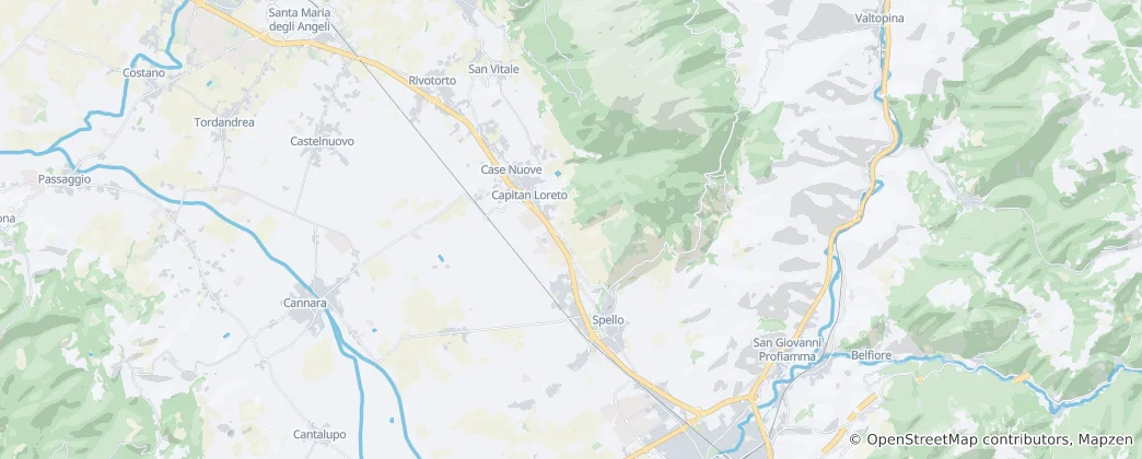 Spello Haritası