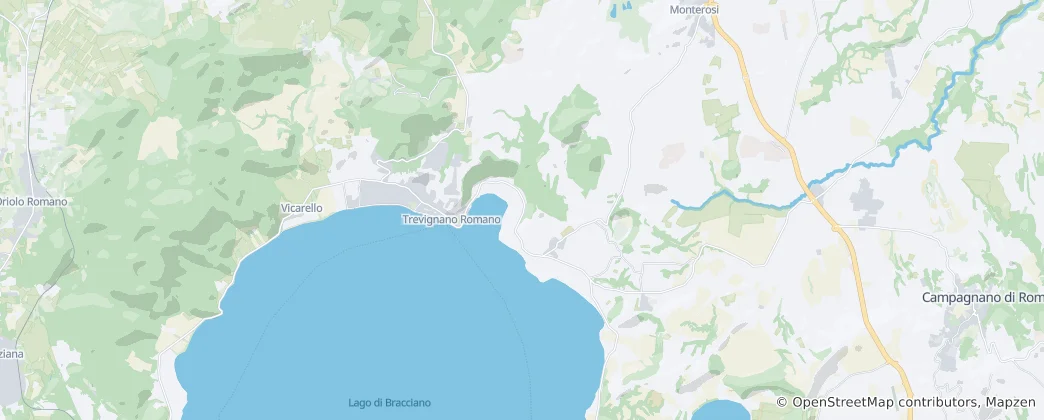 Mapa Trevignano Romano