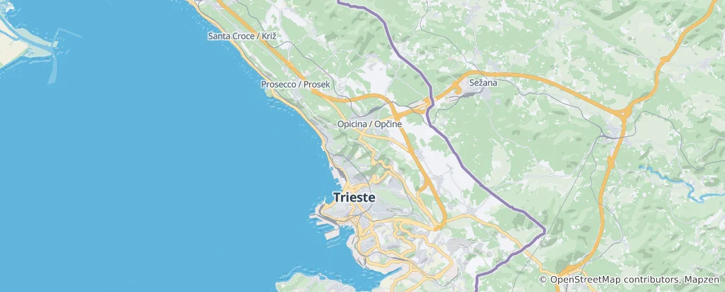 트리에스테 지도