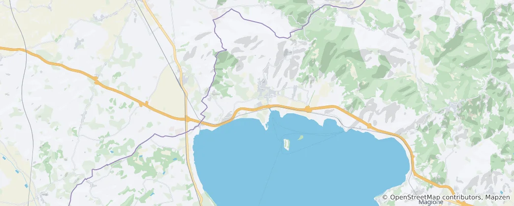 Mappa di Tuoro sul Trasimeno