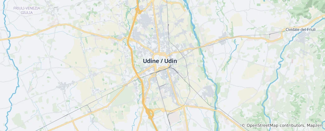 Karte von Udine