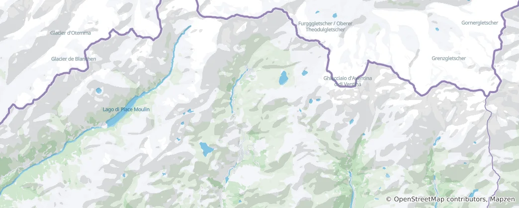 Mappa di Valtournenche