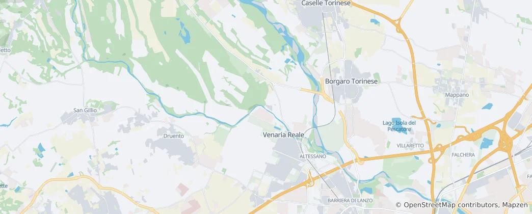 Mapa Venaria Reale