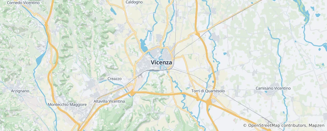 Mapa Vicenza