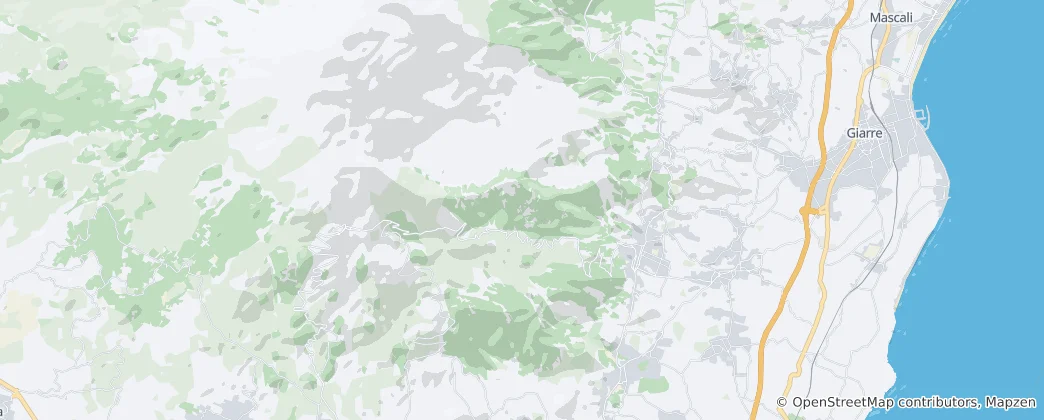 Mapa Zafferana Etnea