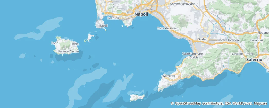 Mappa di Golfo di Napoli