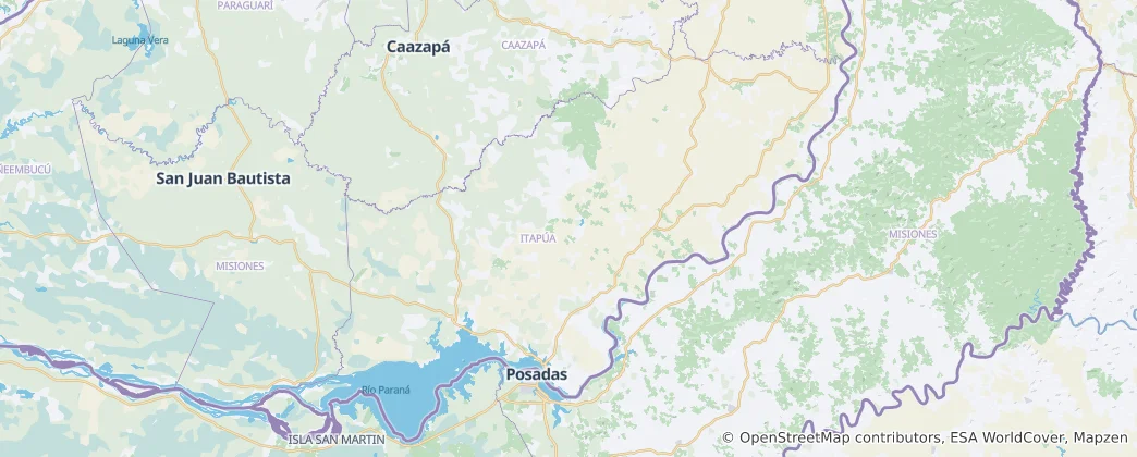 Mappa di Itapúa