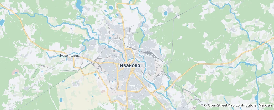 Map of Ivanovo