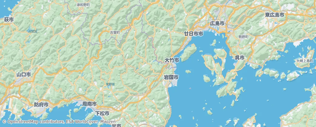 Iwakuni — mapa