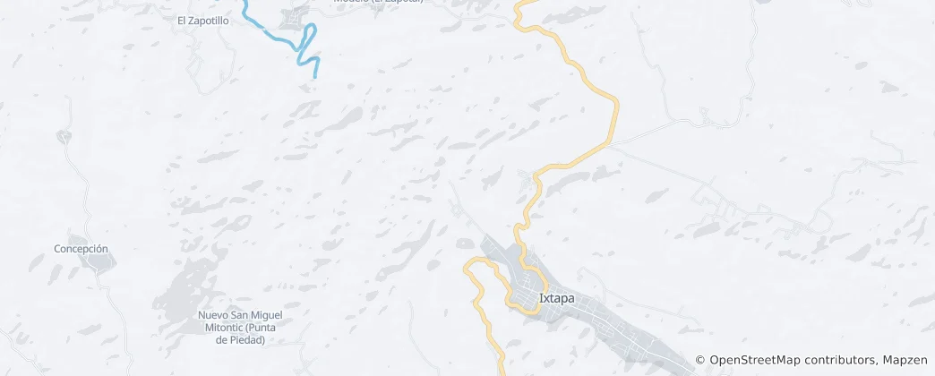 Mapa de Ixtapa Municipality