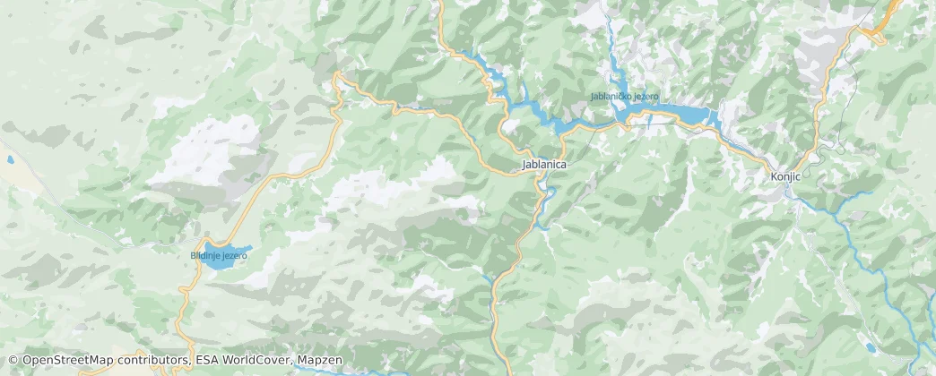 Mappa di Jablanica