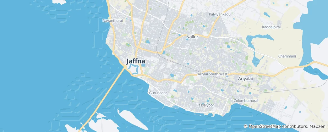 Map of Jaffna