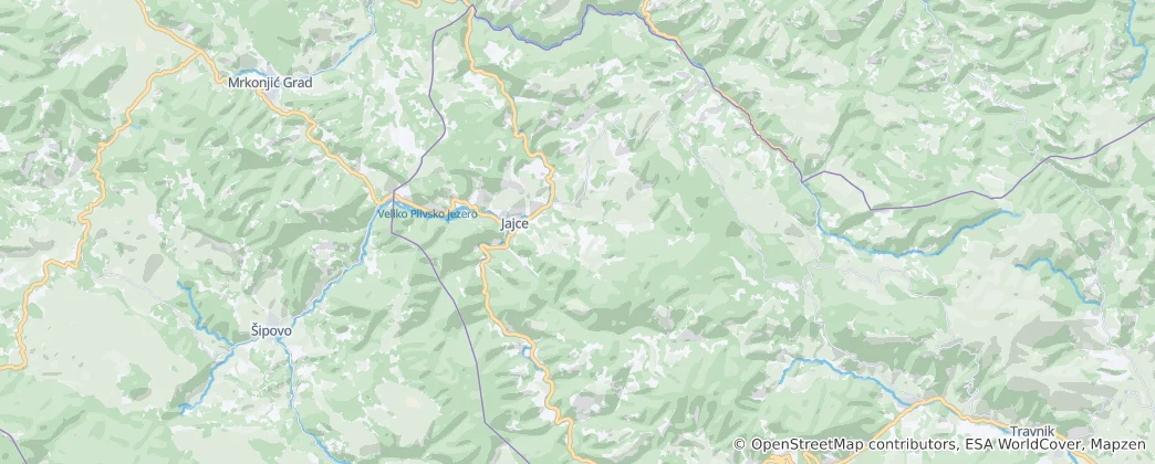 Map of Jajce