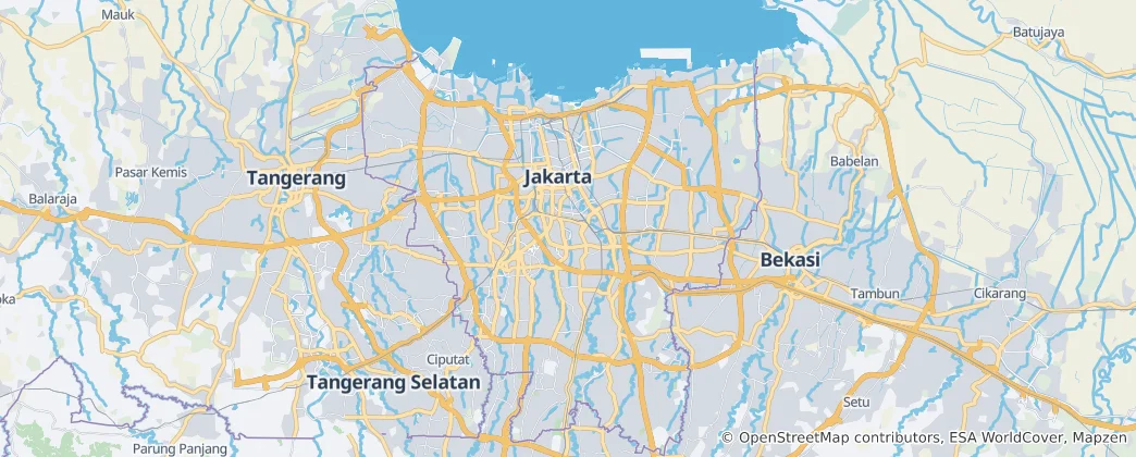 Map of Jakarta