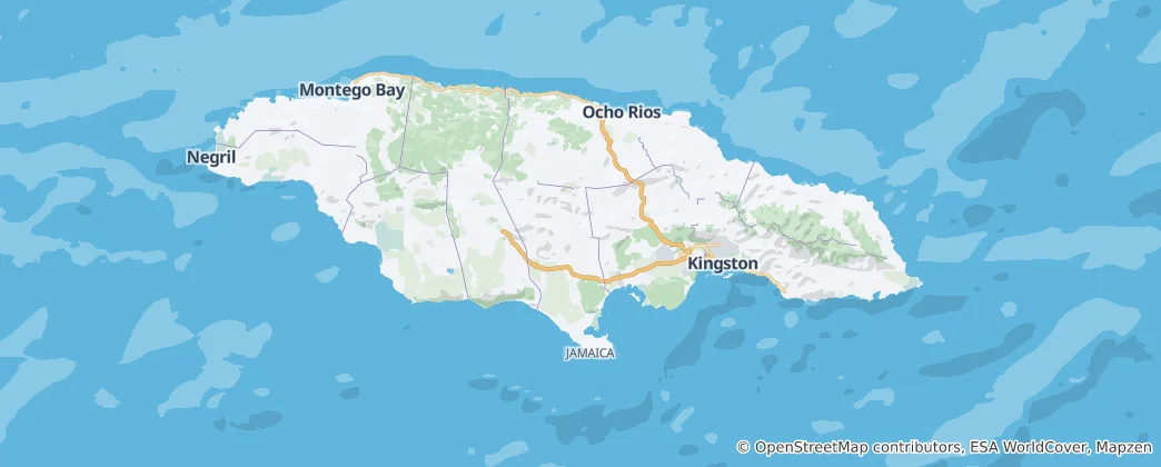 Map of Jamaica