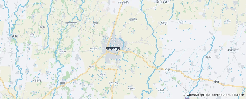 Map of Janakpur