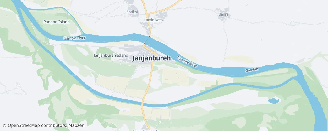 Janjanbureh — Map
