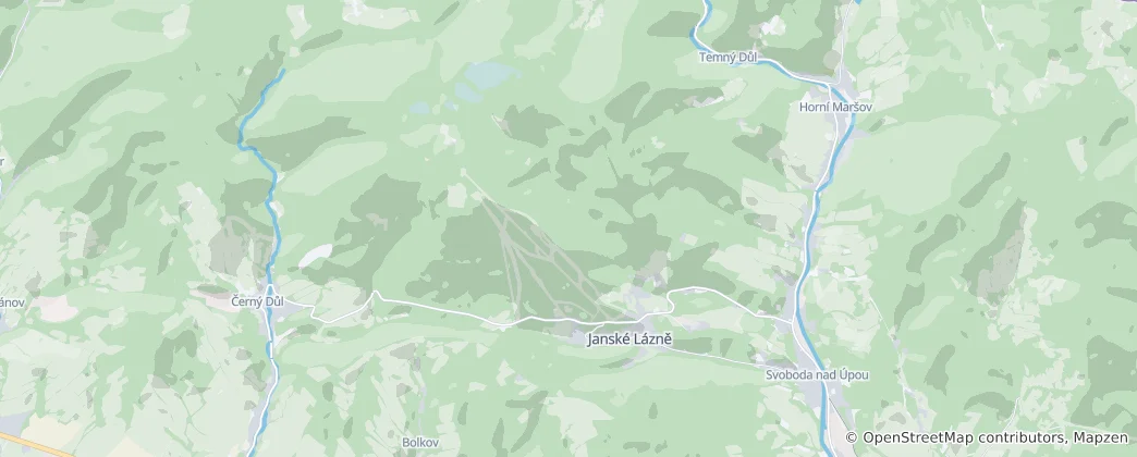 Mapa Janské Lázně