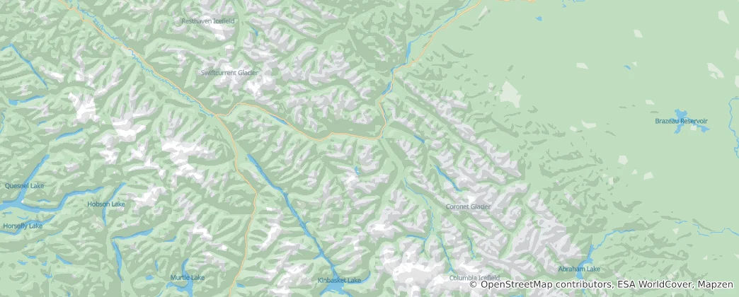 Mappa di Parco nazionale Jasper