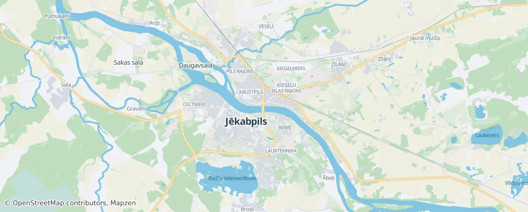 Jēkabpils — Map