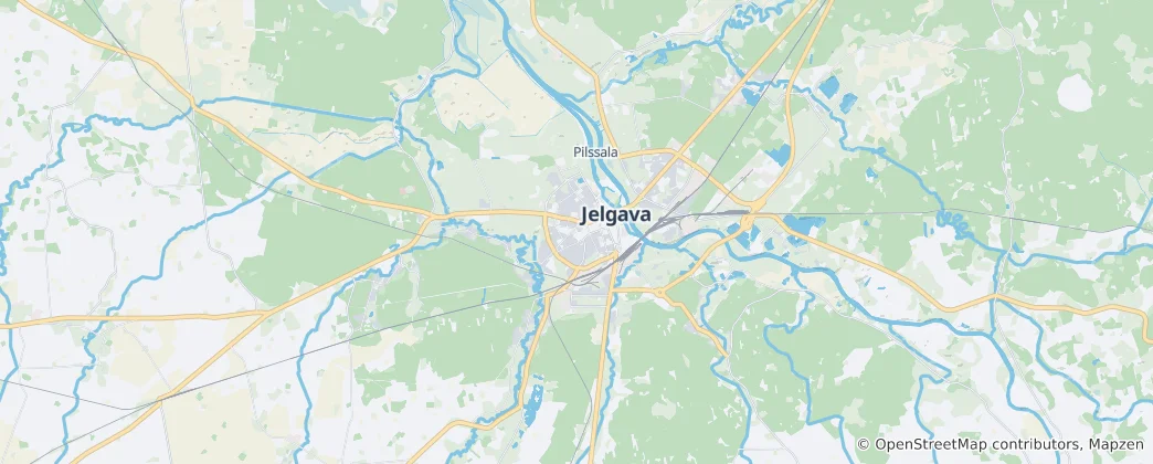 Mapa Jelgava
