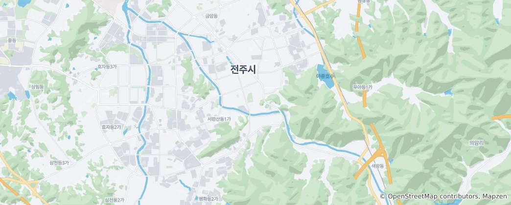Map of Jeonju