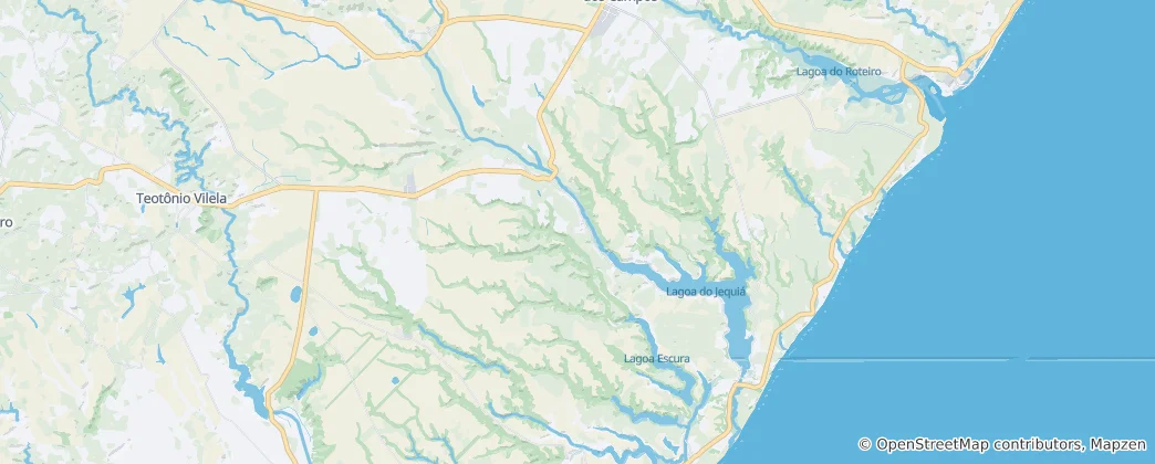 Mappa di Jequiá da Praia