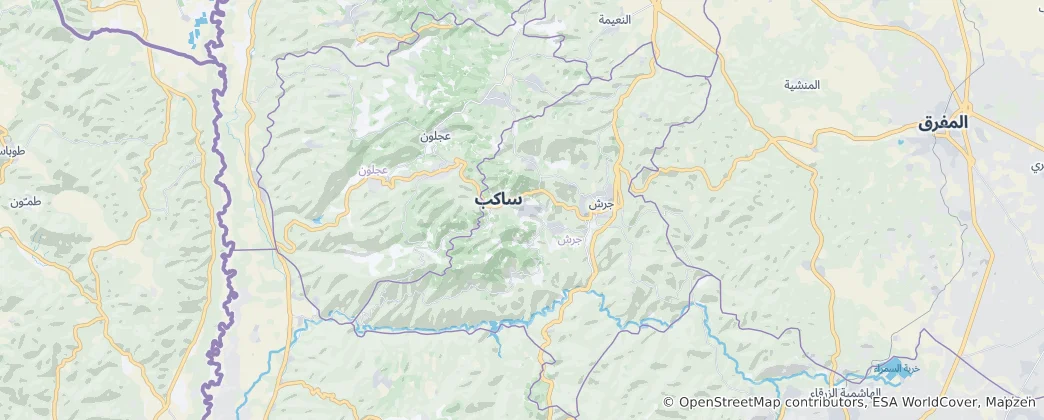 Map of Jerash