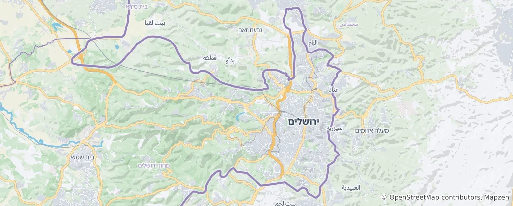 Map of Jerusalem
