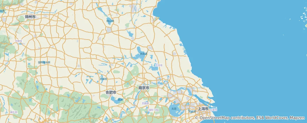 Map of Jiangsu Province