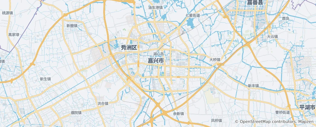 Map of Jiaxing
