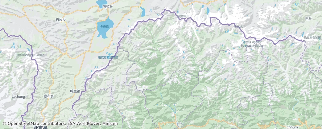 Jigme Dorji National Park — Mapa