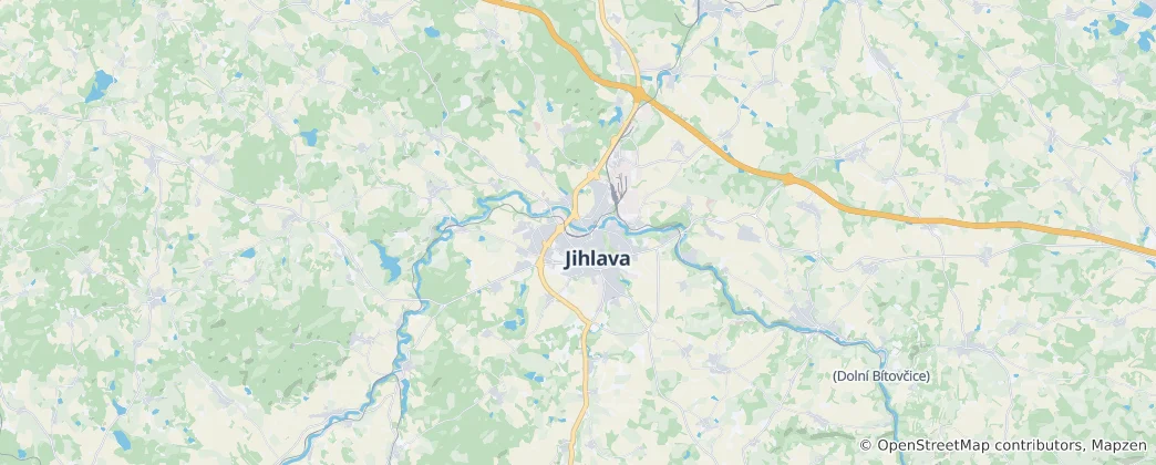 Map of Jihlava