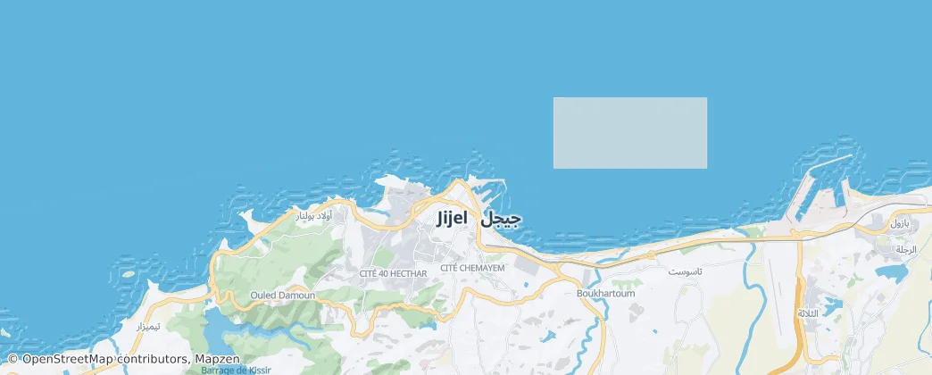 Jijel — Mapa