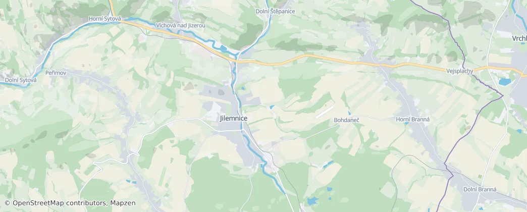 Jilemnice — Map